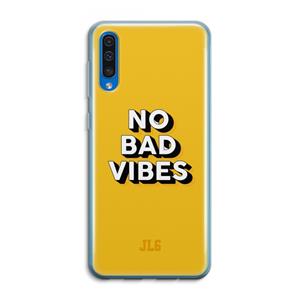 CaseCompany No Bad Vibes: Samsung Galaxy A50 Transparant Hoesje