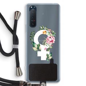 CaseCompany Venus: Sony Xperia 5 II Transparant Hoesje met koord