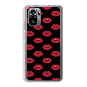 CaseCompany Lips: Xiaomi Redmi Note 10S Transparant Hoesje