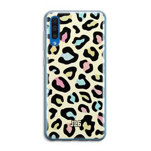 CaseCompany Leopard pattern: Samsung Galaxy A50 Transparant Hoesje