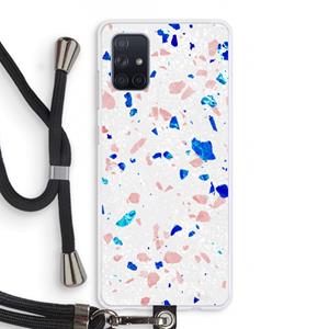 CaseCompany Terrazzo N°6: Samsung Galaxy A71 Transparant Hoesje met koord