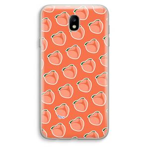 CaseCompany Just peachy: Samsung Galaxy J7 (2017) Transparant Hoesje