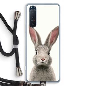 CaseCompany Daisy: Sony Xperia 5 II Transparant Hoesje met koord