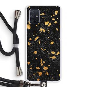 CaseCompany Terrazzo N°7: Samsung Galaxy A71 Transparant Hoesje met koord