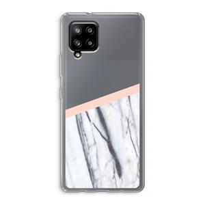 CaseCompany A touch of peach: Samsung Galaxy A42 5G Transparant Hoesje