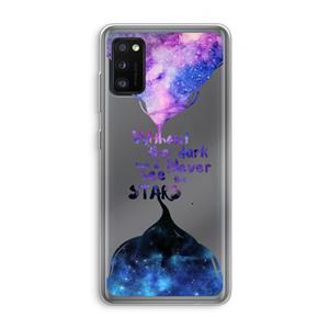 CaseCompany Stars quote: Samsung Galaxy A41 Transparant Hoesje