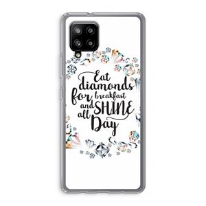 CaseCompany Diamonds: Samsung Galaxy A42 5G Transparant Hoesje