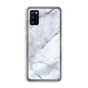 CaseCompany Witte marmer: Samsung Galaxy A41 Transparant Hoesje
