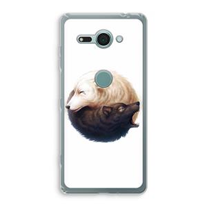 CaseCompany Yin Yang Wolves: Sony Xperia XZ2 Compact Transparant Hoesje