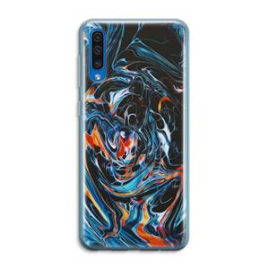 CaseCompany Black Unicorn: Samsung Galaxy A50 Transparant Hoesje