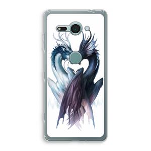 CaseCompany Yin Yang Dragons: Sony Xperia XZ2 Compact Transparant Hoesje