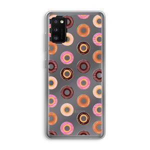 CaseCompany Donuts: Samsung Galaxy A41 Transparant Hoesje