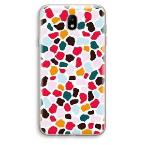CaseCompany Colored Giraffe: Samsung Galaxy J7 (2017) Transparant Hoesje