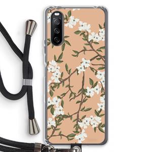 CaseCompany Blossoming spring: Sony Sony Xperia 10 III Transparant Hoesje met koord