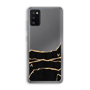 CaseCompany Gouden marmer: Samsung Galaxy A41 Transparant Hoesje
