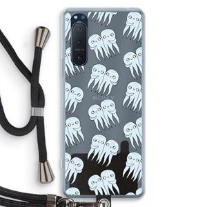 CaseCompany Octopussen: Sony Xperia 5 II Transparant Hoesje met koord