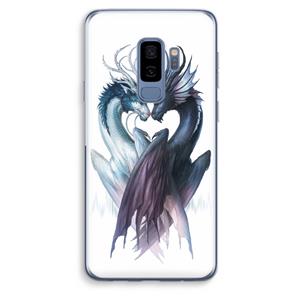 CaseCompany Yin Yang Dragons: Samsung Galaxy S9 Plus Transparant Hoesje