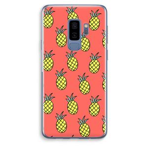 CaseCompany Ananas: Samsung Galaxy S9 Plus Transparant Hoesje