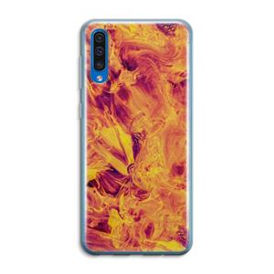 CaseCompany Eternal Fire: Samsung Galaxy A50 Transparant Hoesje