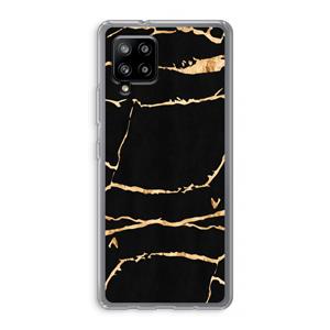 CaseCompany Gouden marmer: Samsung Galaxy A42 5G Transparant Hoesje