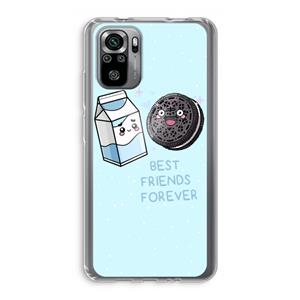 CaseCompany Best Friend Forever: Xiaomi Redmi Note 10S Transparant Hoesje