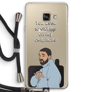 CaseCompany Hotline bling: Samsung Galaxy A3 (2016) Transparant Hoesje met koord