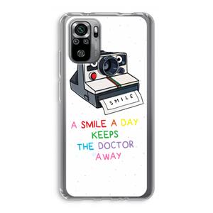 CaseCompany Smile: Xiaomi Redmi Note 10S Transparant Hoesje