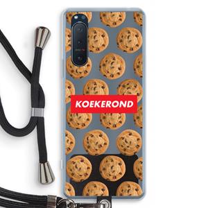 CaseCompany Koekerond: Sony Xperia 5 II Transparant Hoesje met koord