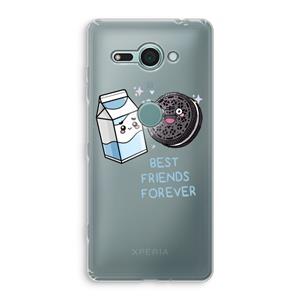 CaseCompany Best Friend Forever: Sony Xperia XZ2 Compact Transparant Hoesje