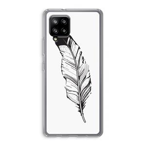CaseCompany Pluim: Samsung Galaxy A42 5G Transparant Hoesje