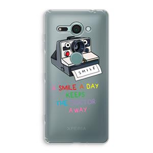 CaseCompany Smile: Sony Xperia XZ2 Compact Transparant Hoesje