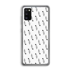 CaseCompany Pluimen: Samsung Galaxy A41 Transparant Hoesje