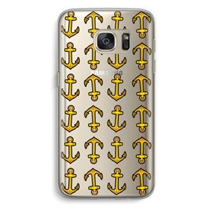 CaseCompany Musketon Anchor: Samsung Galaxy S7 Transparant Hoesje