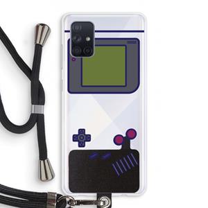 CaseCompany Game On: Samsung Galaxy A71 Transparant Hoesje met koord