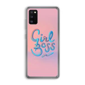 CaseCompany Girl boss: Samsung Galaxy A41 Transparant Hoesje
