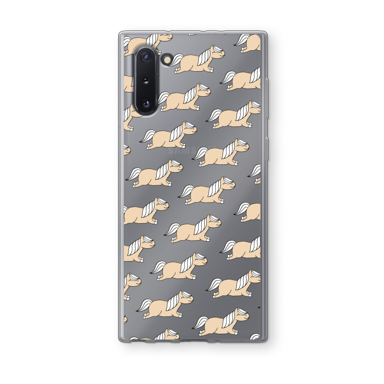 CaseCompany Ponys: Samsung Galaxy Note 10 Transparant Hoesje