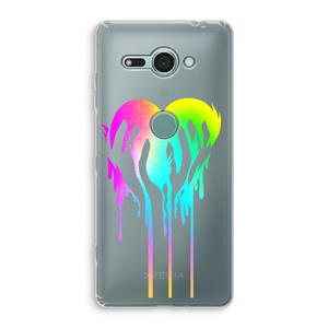 CaseCompany Hold My Heart: Sony Xperia XZ2 Compact Transparant Hoesje