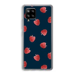 CaseCompany Framboosjes: Samsung Galaxy A42 5G Transparant Hoesje