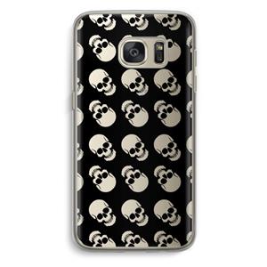 CaseCompany Musketon Skulls: Samsung Galaxy S7 Transparant Hoesje