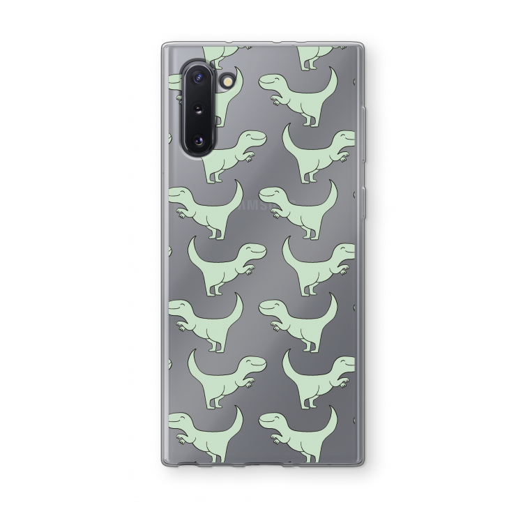 CaseCompany Dinos: Samsung Galaxy Note 10 Transparant Hoesje