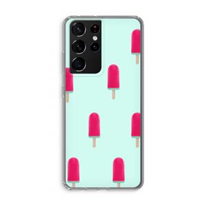 CaseCompany Waterijsje: Samsung Galaxy S21 Ultra Transparant Hoesje