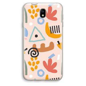 CaseCompany Abstract: Samsung Galaxy J7 (2017) Transparant Hoesje