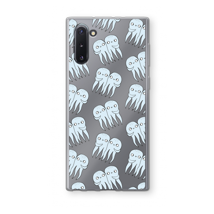 CaseCompany Octopussen: Samsung Galaxy Note 10 Transparant Hoesje