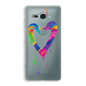 CaseCompany Melts My Heart: Sony Xperia XZ2 Compact Transparant Hoesje