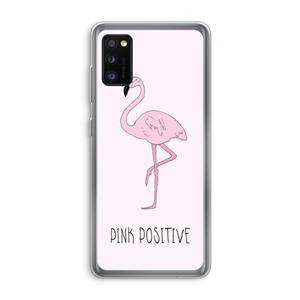 CaseCompany Pink positive: Samsung Galaxy A41 Transparant Hoesje