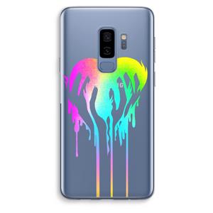 CaseCompany Hold My Heart: Samsung Galaxy S9 Plus Transparant Hoesje