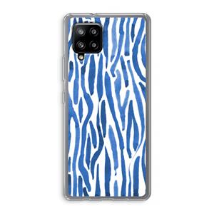 CaseCompany Blauwe nerven: Samsung Galaxy A42 5G Transparant Hoesje