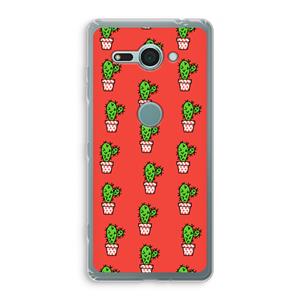 CaseCompany Mini cactus: Sony Xperia XZ2 Compact Transparant Hoesje