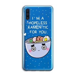 CaseCompany I'm A Hopeless Ramen-Tic For You: Samsung Galaxy A50 Transparant Hoesje