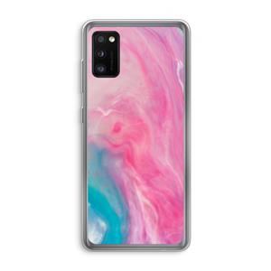 CaseCompany Roze explosie: Samsung Galaxy A41 Transparant Hoesje